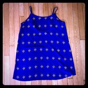 Blue shift dress